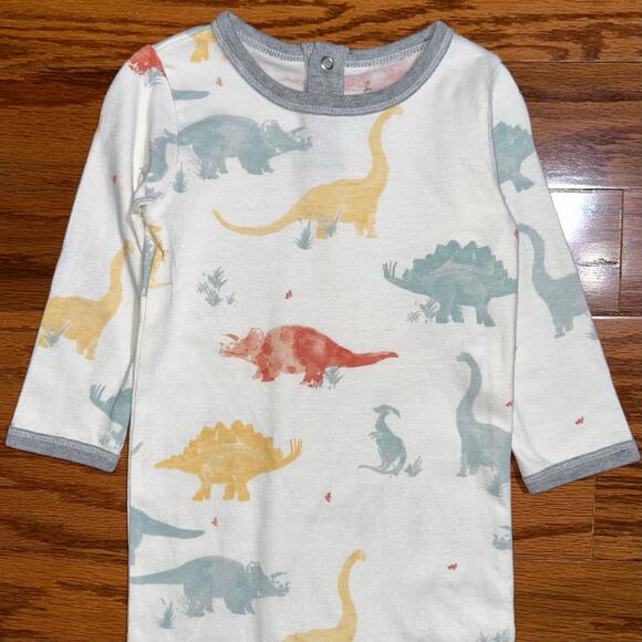 Burt’s Bees Baby Boy Dinosaur Organic Cotton Bodysuit Jumpsuit Size 3-6M - Picture 4 of 11